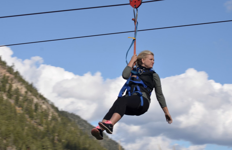 Zip line at RockRidge Canyon Camp & Conference Center.