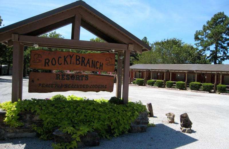 Exterior view of Rocky Branch Resort.