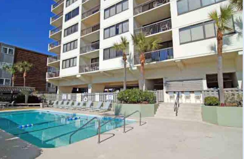 Outdoor pool at McMillan Real Estate.