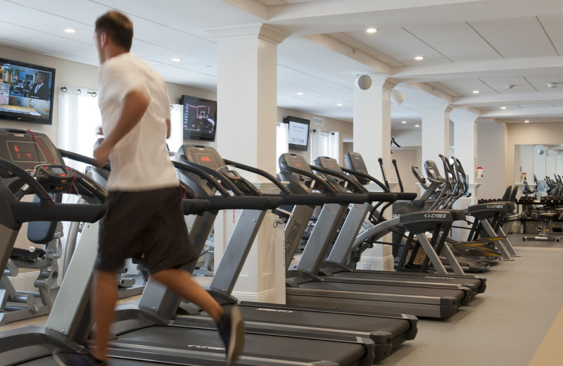 Fitness room at The Nantucket Hotel and Resort.