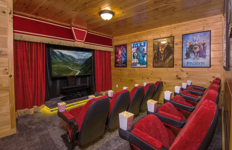 Rental theater at Cabins For You.