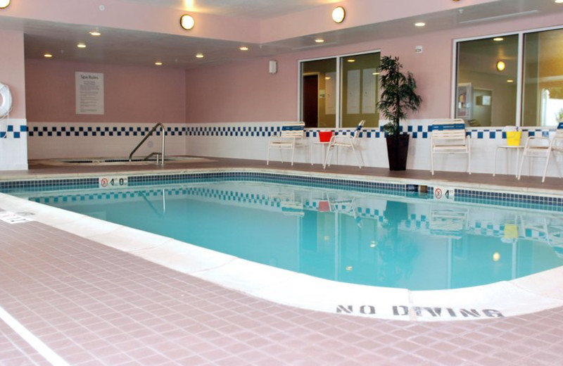 Indoor pool at Holiday Inn Express Lapeer.