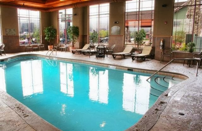 Indoor pool at Canal Park Lodge.