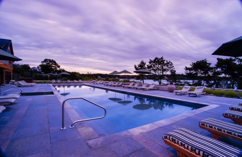 Outdoor pool at Weekapaug Inn.