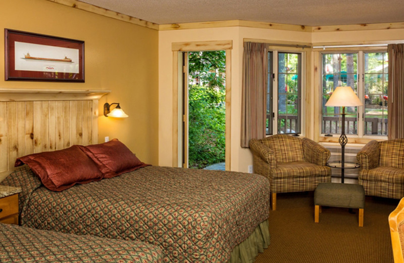 Guest room at The Homestead.