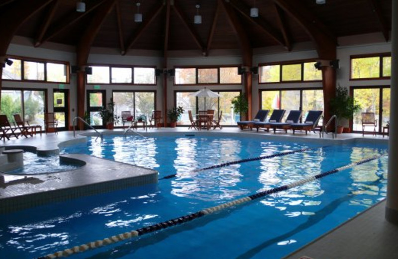 Indoor pool at The Woods Resort & Spa.