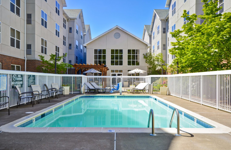 Outdoor pool at Homewood Suites by Hilton Hillsboro/Beaverton.