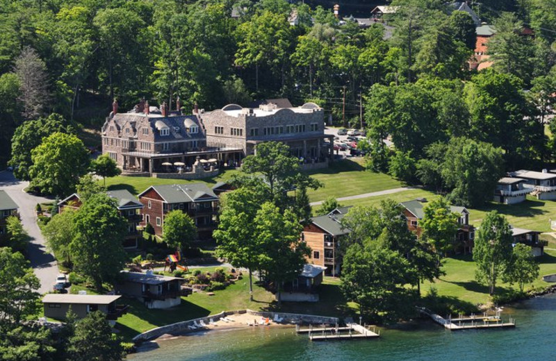 Aerial View of Sun Castle Resort Lakefront 