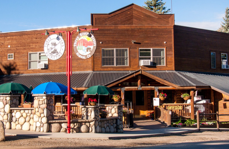 Exterior view of Three Rivers Resort & Outfitting.