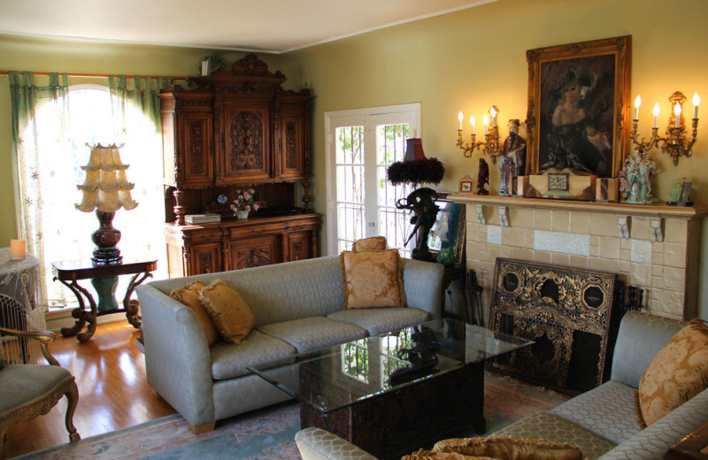 Living room at Cinema Suites.