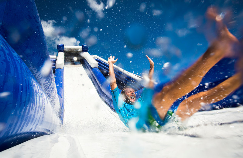 Waterslide fun at TradeWinds Island Grand.