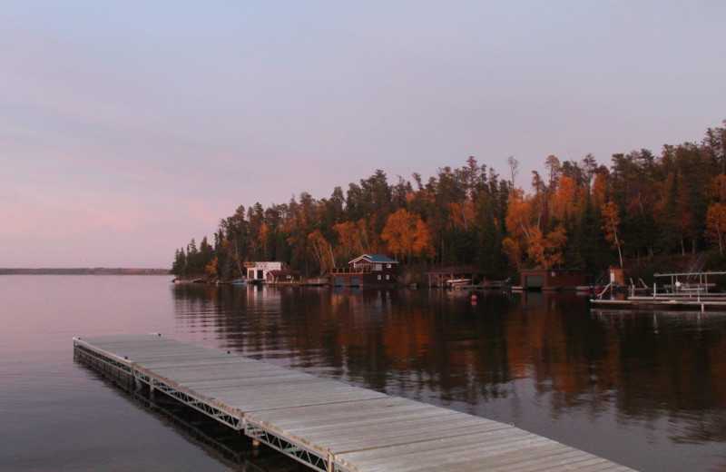 Dock at Tallpine Lodges.