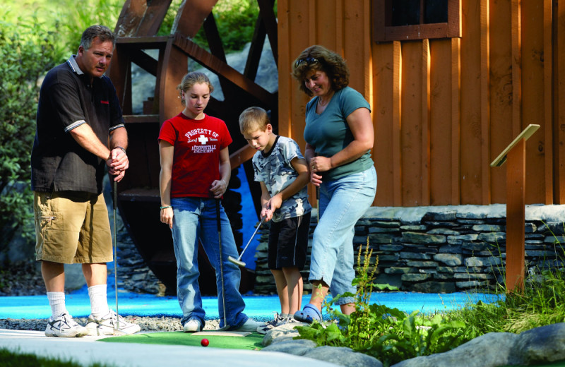 Mini golf at Fernwood Resort.