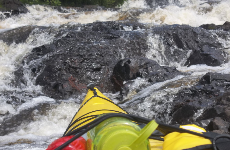 Kayaking at Inn on Lac Labelle.
