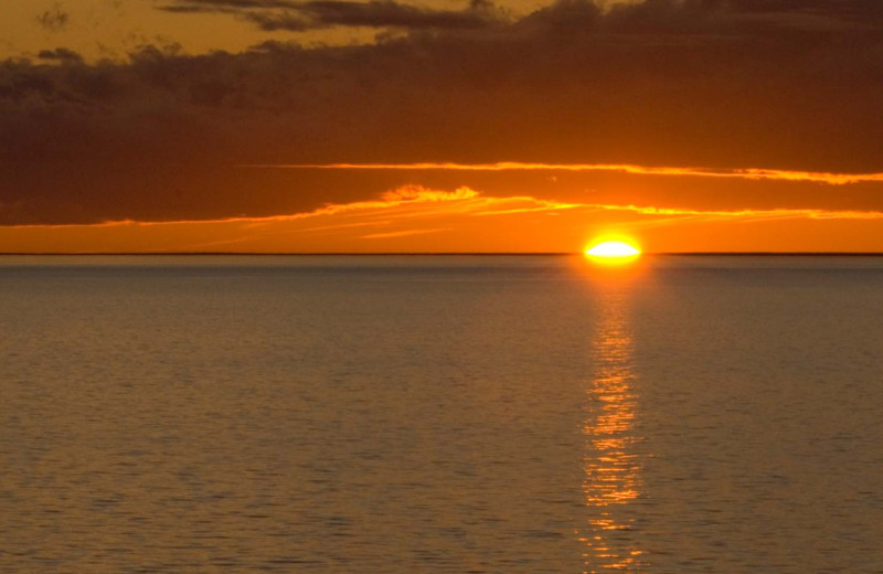 Sunset at Plummer's Arctic Fishing Lodges.