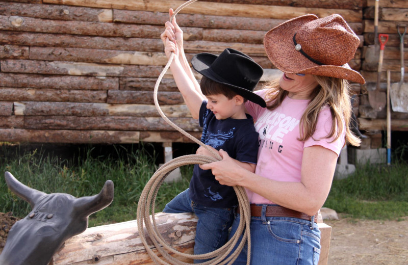 Rope practice at Paradise Guest Ranch.