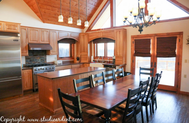 Kitchen at Creekside Lodge.