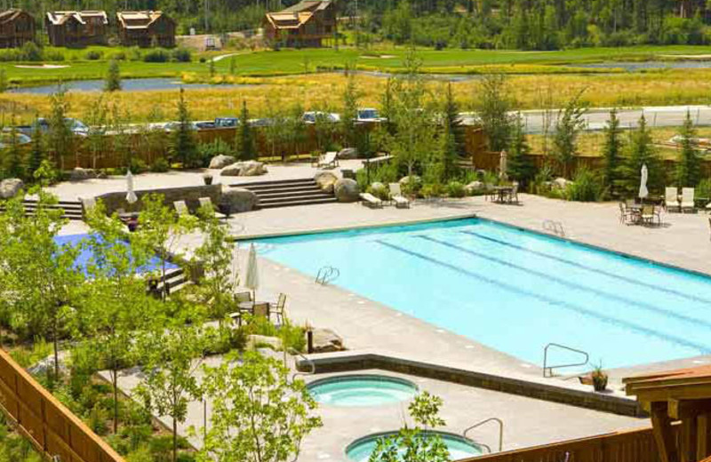 Outdoor pool at Teton Springs Lodge.