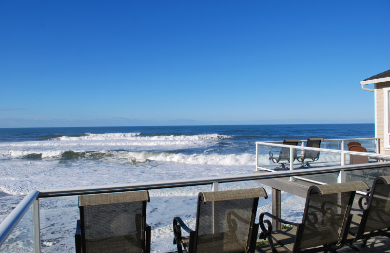 Deck view at Admiral's Beach Retreat.