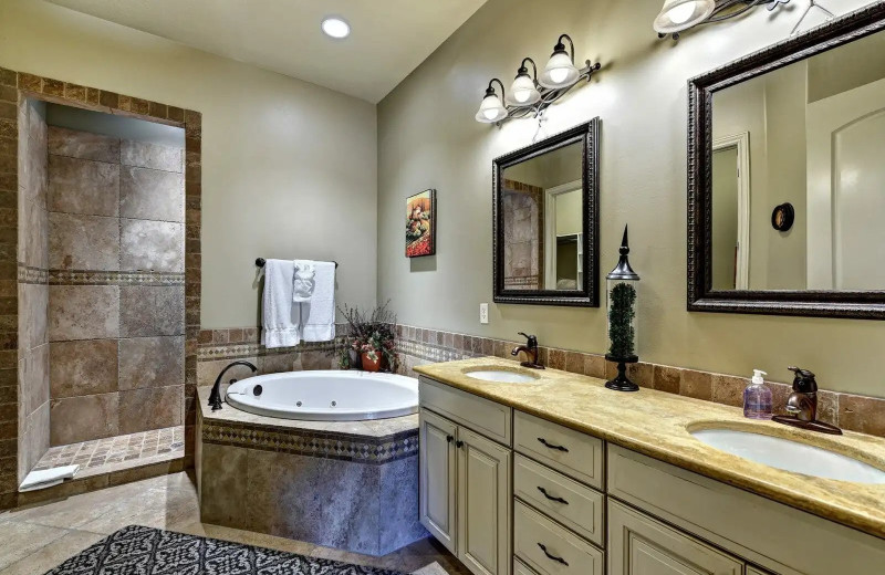 Guest bathroom at Coral Springs Resort.