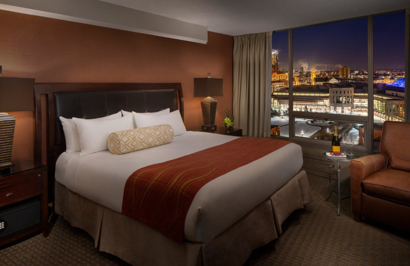 Guest room at Millennium Hotel Minneapolis.