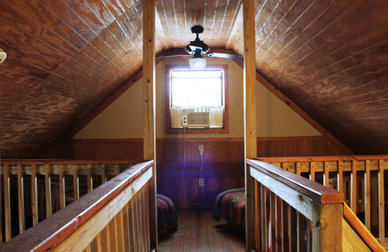 Cabin interior at Berry Creek Cabins.