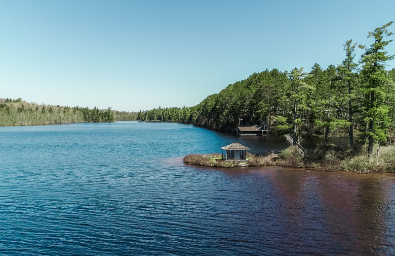 Lake view at White Pine Camp.