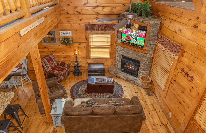 Living room at American Patriot Getaways - Livin' Simple.