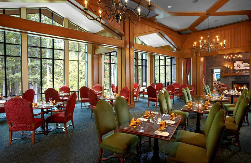 Dining at Woodloch Resort.