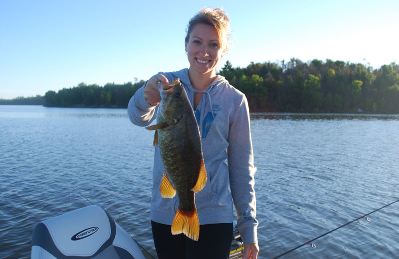 Fishing at Birch Forest Lodge.