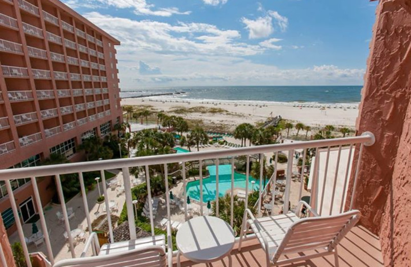 Balcony view at Perdido Beach Resort.