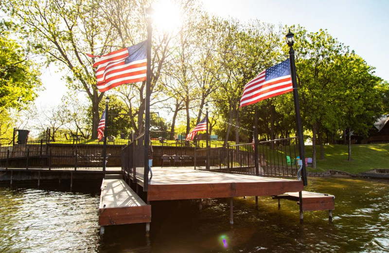Dock at Log Country Cove.