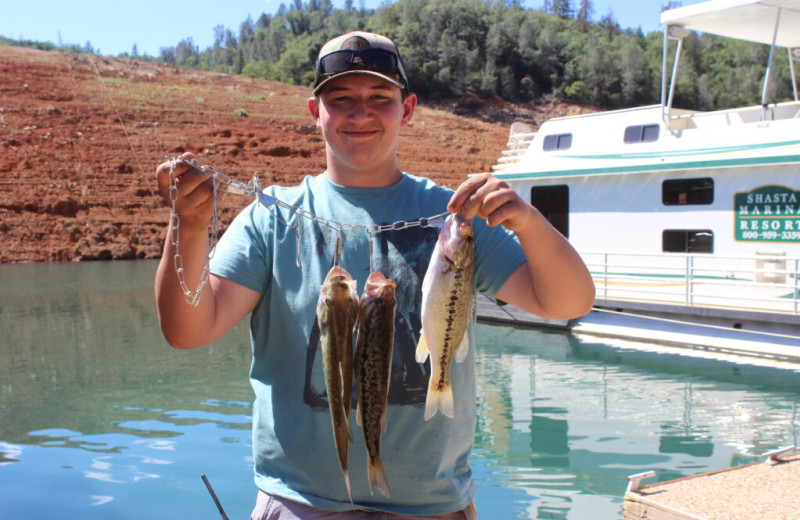 Fishing at Shasta Marina Resort.