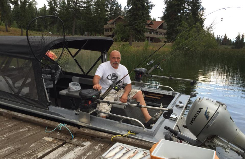 Fishing at Tyee Lake Lodge.