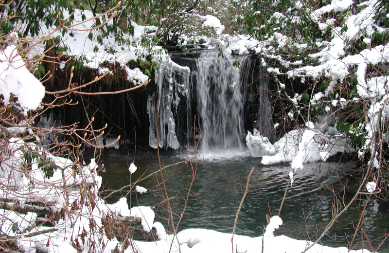 Waterfall at Caryonah Hunting Lodge.