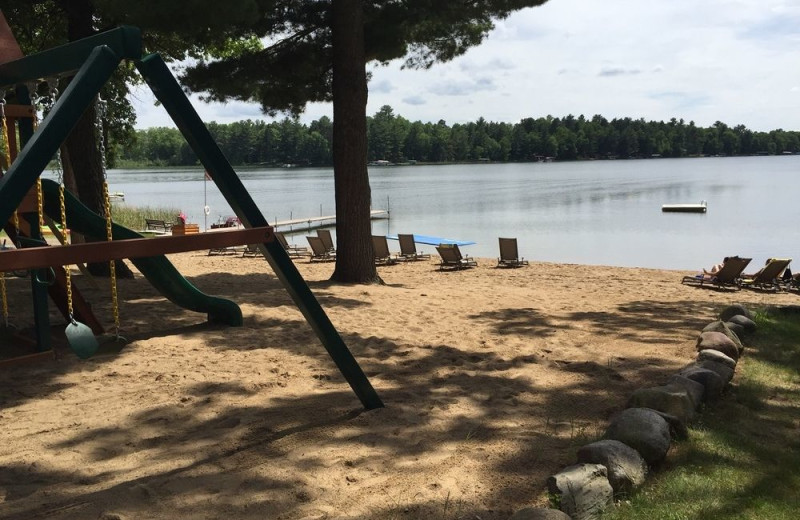Beach at Wilderness Resort Villas.