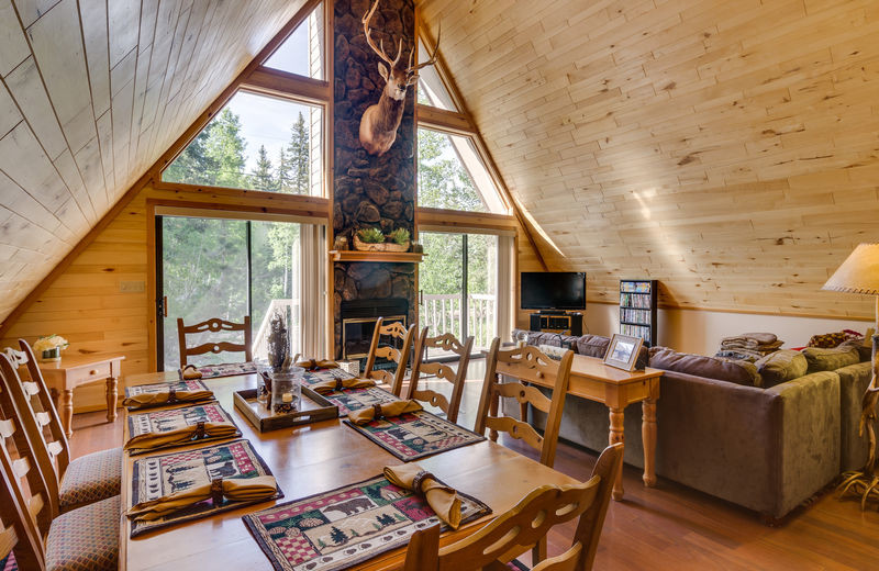 Rental living room at Durango Colorado Vacations.