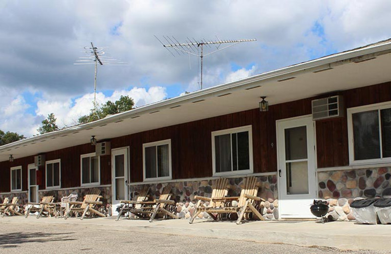 Motel exterior at Popp's Resort.