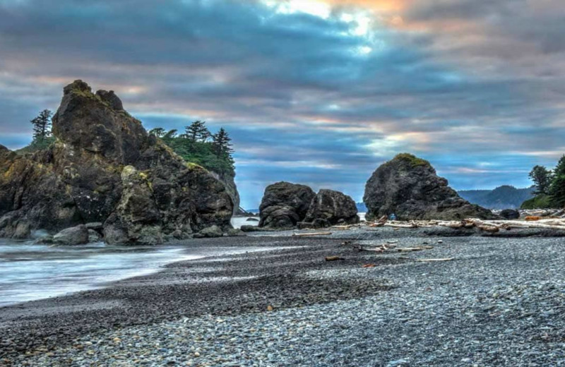 Beach at Brigadoon Vacation Rentals.