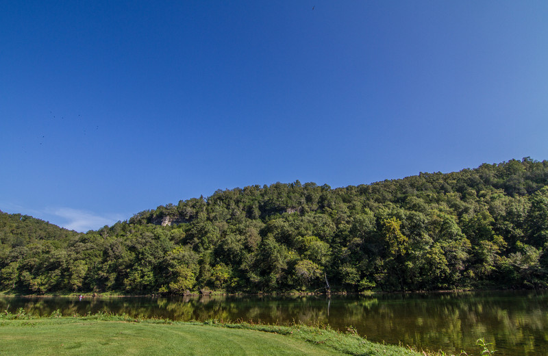 River view at Fulton's Lodge on the White River.