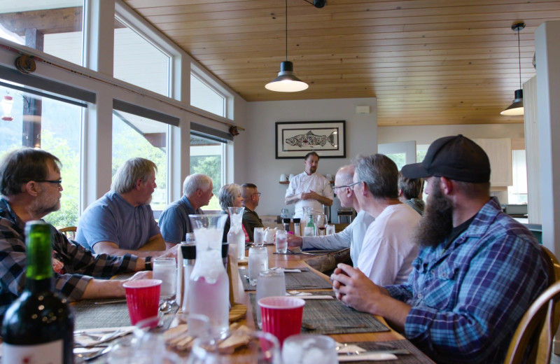 Dining at Reel Obsession Sport Fishing.