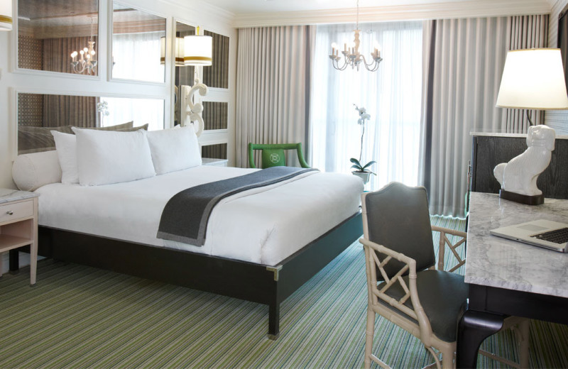 Guest room at Viceroy Santa Monica.