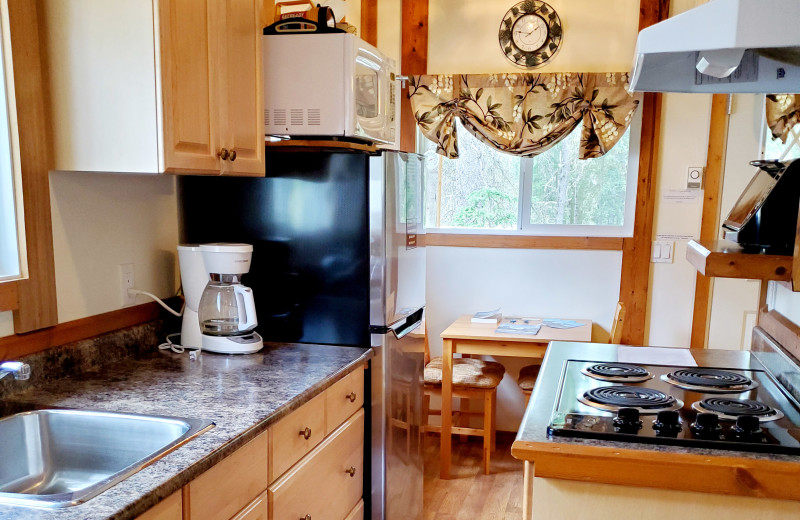 Cottage kitchen at Expanse Cottages.