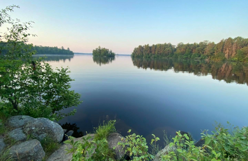 Lake at Popp's Resort.