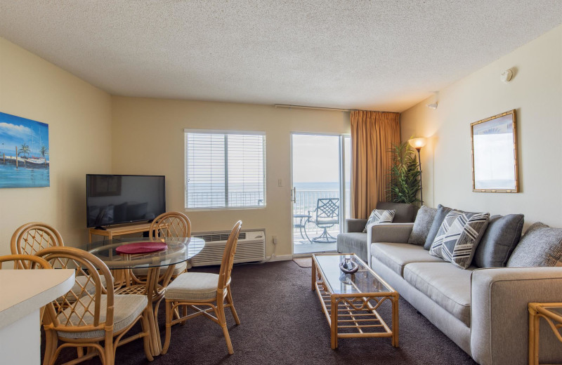 Rental living room at Perdido Skye Resort.