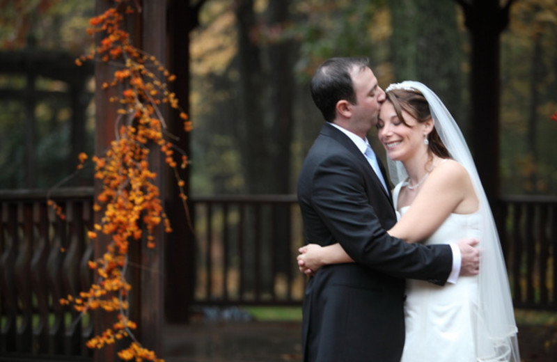 The happy couple at Stonehedge Inn and Spa.