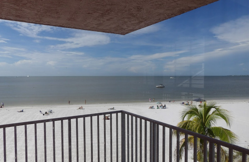 Balcony view at Edison Beach House.