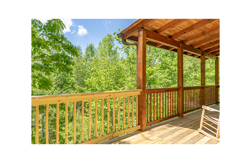 Deck at American Patriot Getaways - Relaxation Ridge.