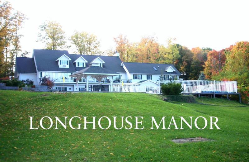 Exterior view of Long House Manor Bed and Breakfast.