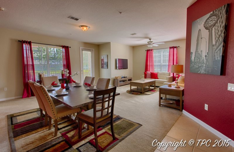 Rental living room at Vista Vacation Rentals.
